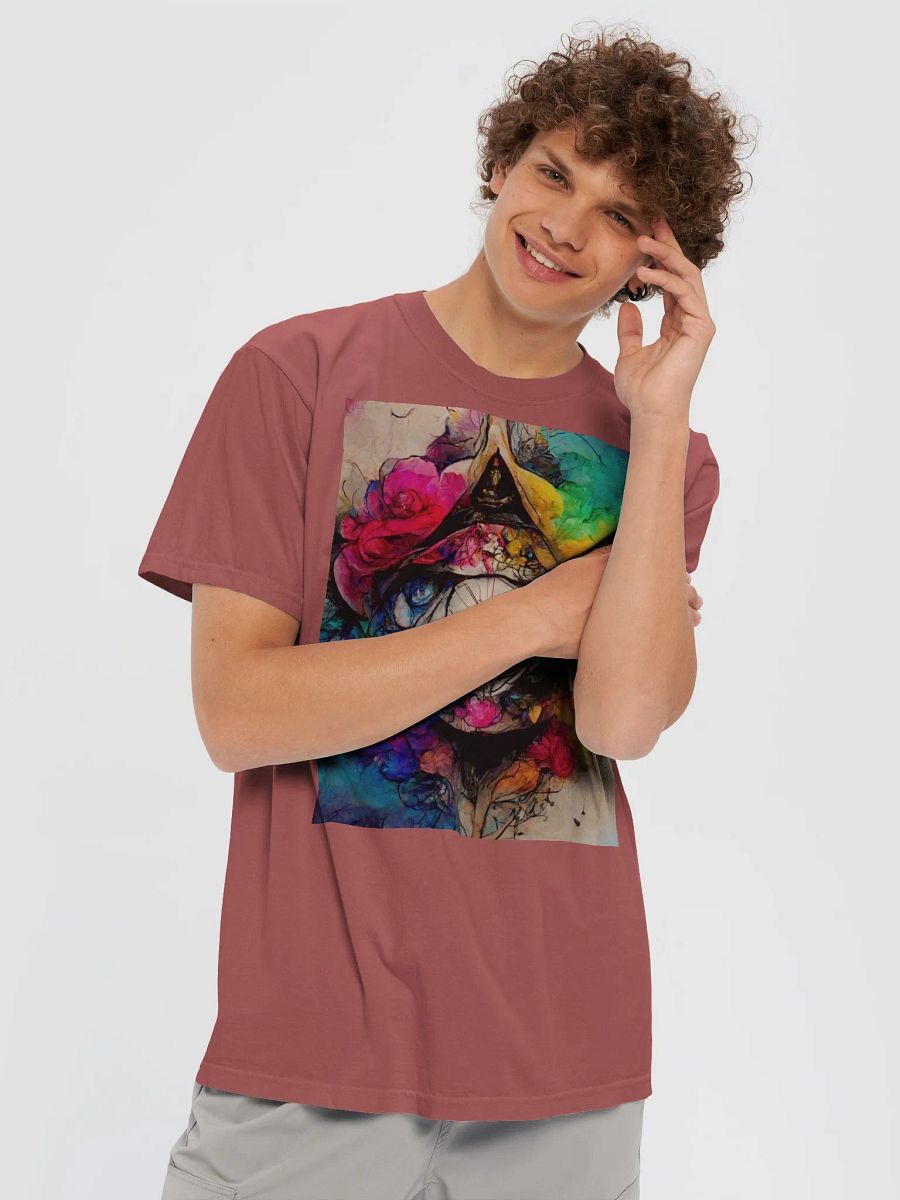 The ultimate all seeing flower in space, Ultra-Soft 100% cotton Unisex tee product image (5)