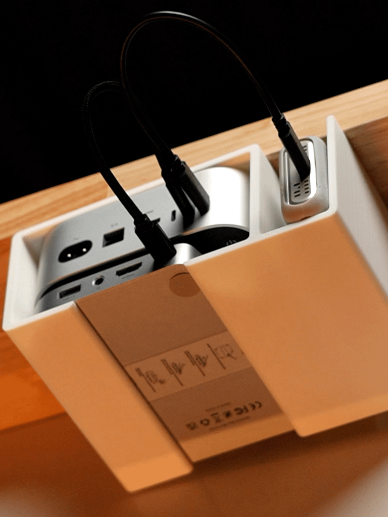 M4 Mac mini Under-Desk Mount (Dock + Sidecar) product image (2)