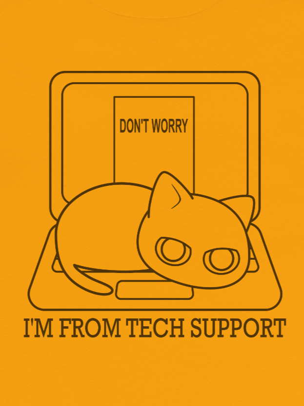 Cat on laptop Unisex Long Sleeve Tee, Black Print product image (1)