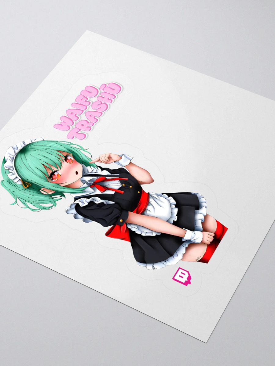 Blushing Maid Kiss Cut Stickers product image (9)