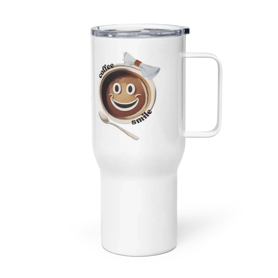 Coffee Smile Funny Cute Sweet Travel Mug With A Handle product image (4)