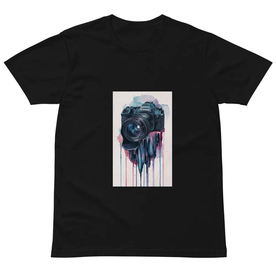 Melting Canon DSLR Watercolor T-Shirt product image (10)