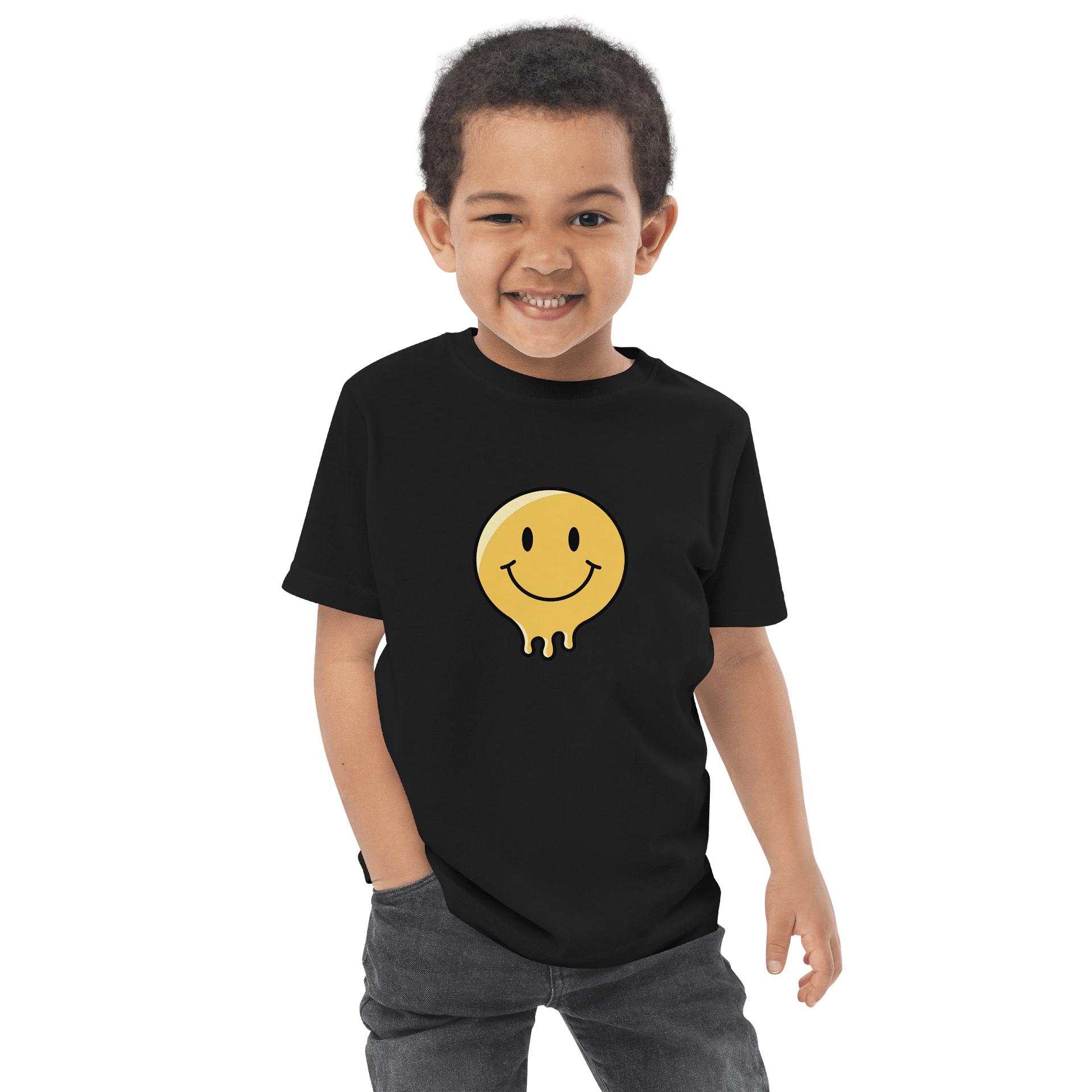 Melting Smiley Toddler Jersey T-Shirt product image (9)