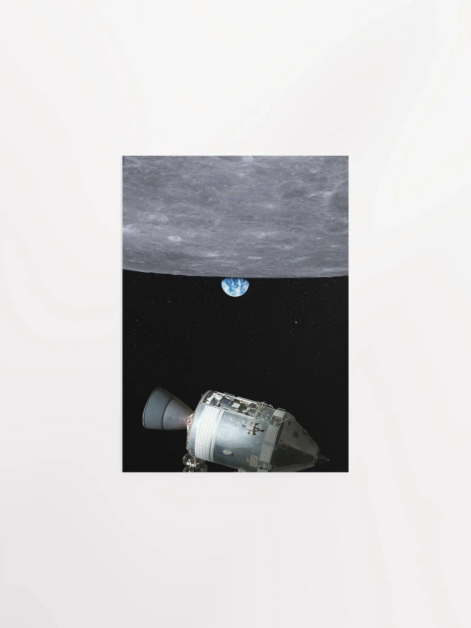 Moon and Apollo 11 (Up and down) — space poster, science poster, space photo, nasa poster product image (6)