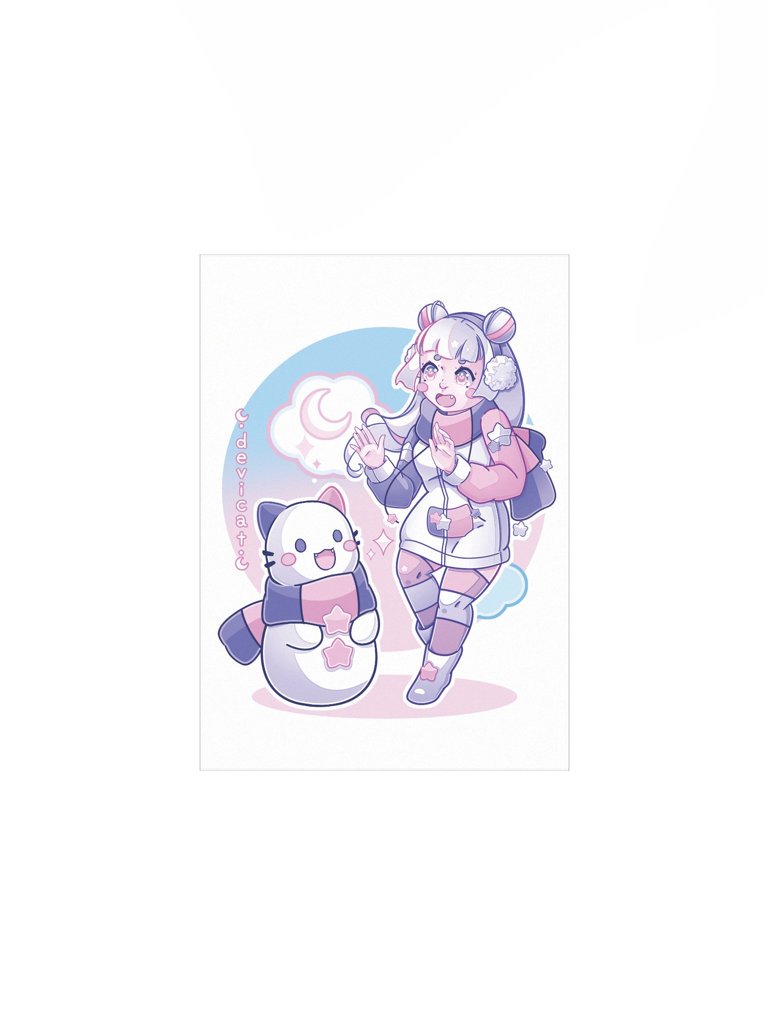 Print • CandiCat SnowGirl & SnowCat • 2025 product image (1)