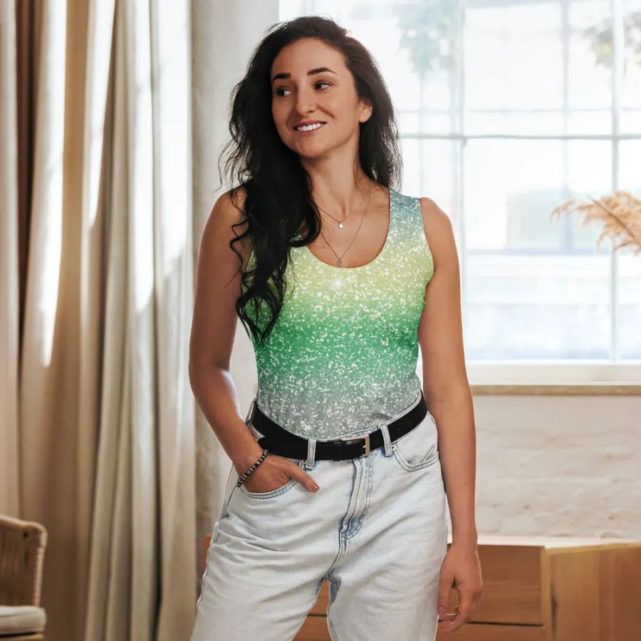 Glitter Unicorn Texture Design Tank Top (11) product image (8)