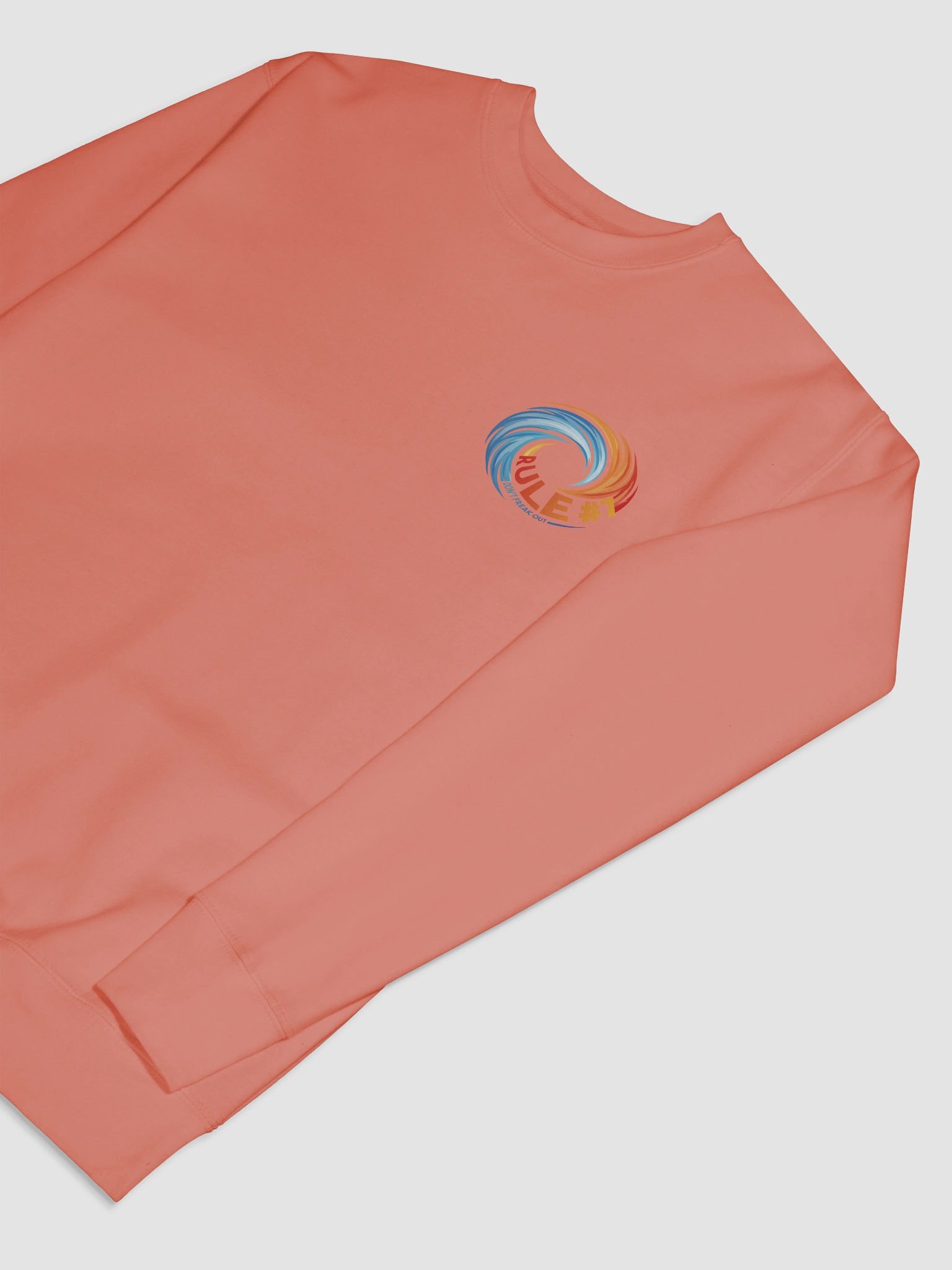 Rule #7 Classic Cotton Sweatshirt Orange and Blue product image (7)