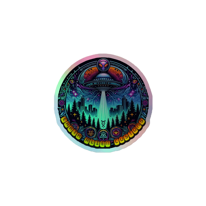 Mystical Metropolis Holographic Sticker product image (1)
