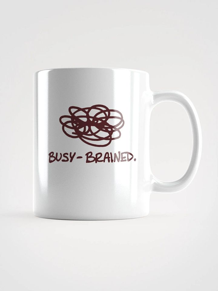 BUSY-BRAINED (maroon design) mug product image (1)
