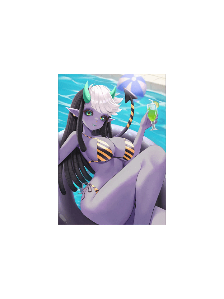 "Poolside Fun" Kimical Poster product image (1)