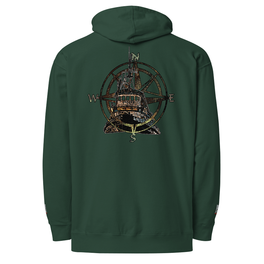 Compass Rose Pacific Falcon - Twin Anchor Front & sleeves (embroidered) product image (1)