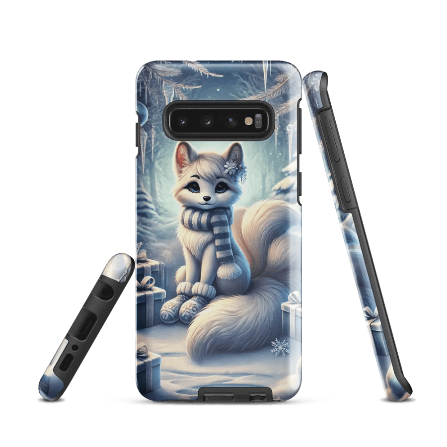 Winter Fox Samsung Tough Case – Cozy Arctic Charm product image (1)