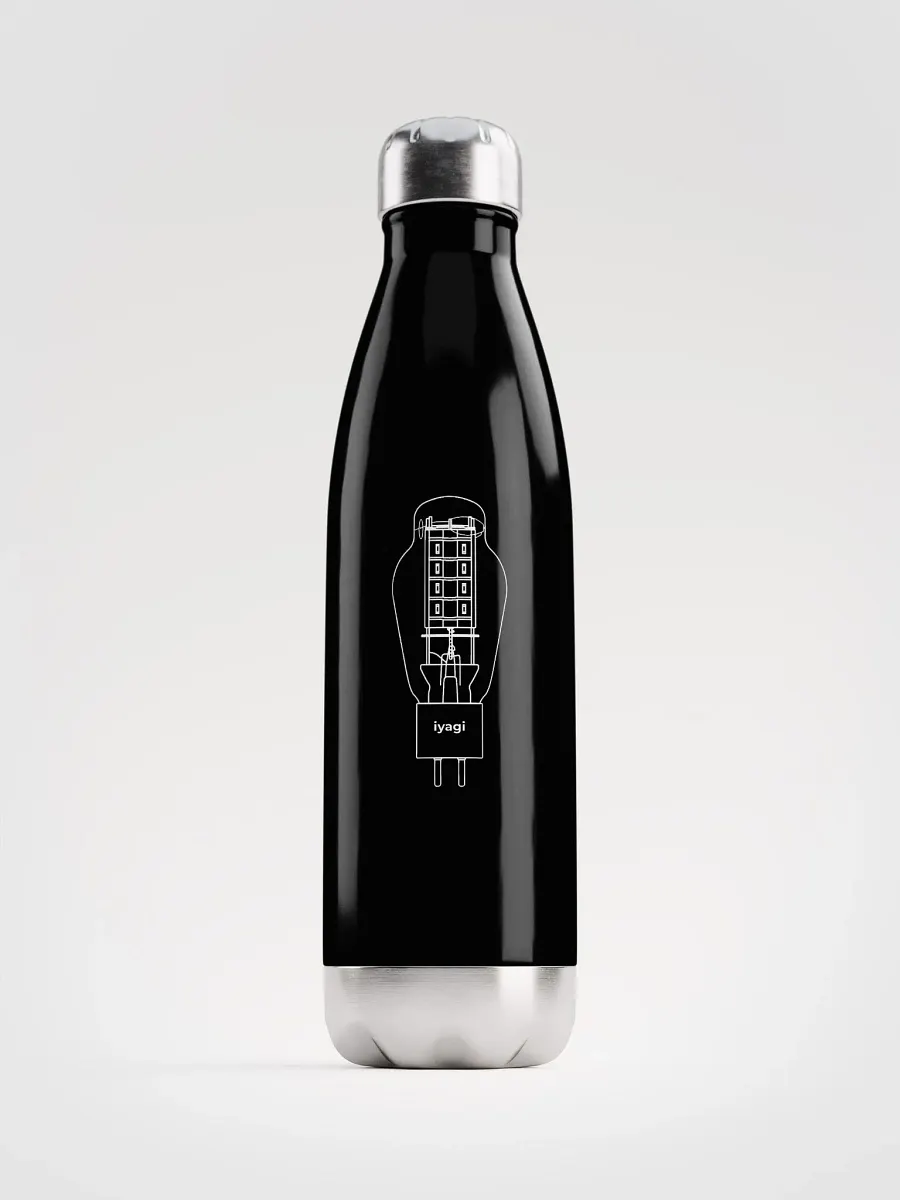 iyagi 300B Tube Stainless Steel Water Bottle (black) product image (1)
