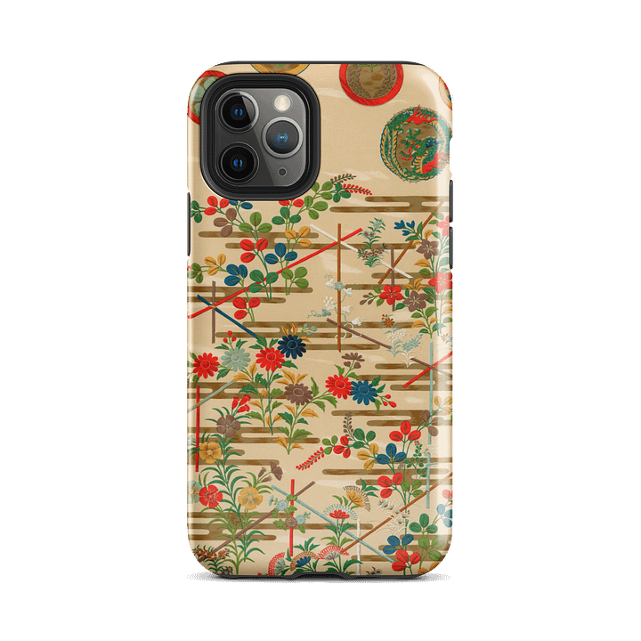 Vintage Japanese Flower Pattern Tough iPhone® Case product image (57)