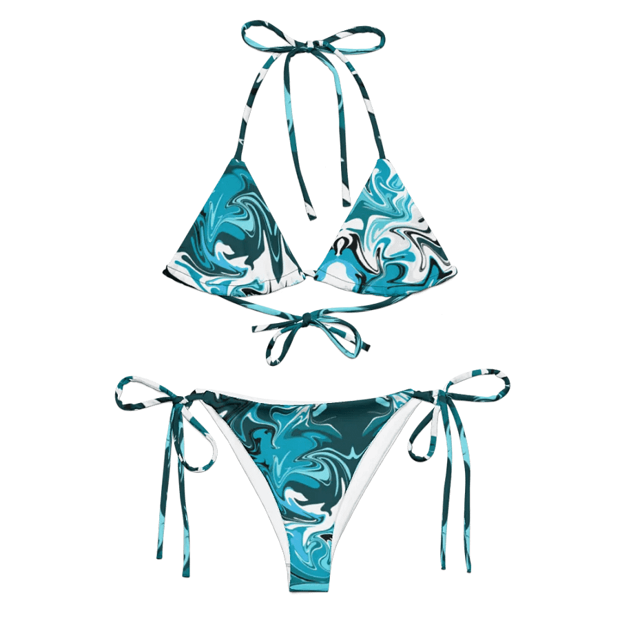 Marbled Blue Bikini Set product image (3)