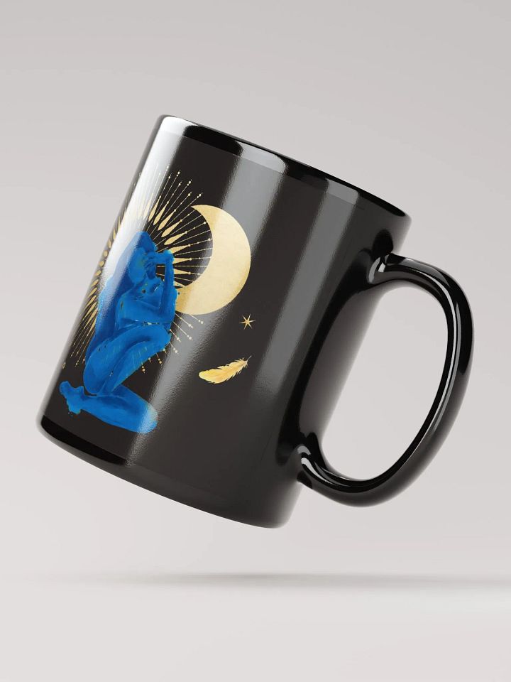 Goddess Golden Moon in Blue on Black product image (4)