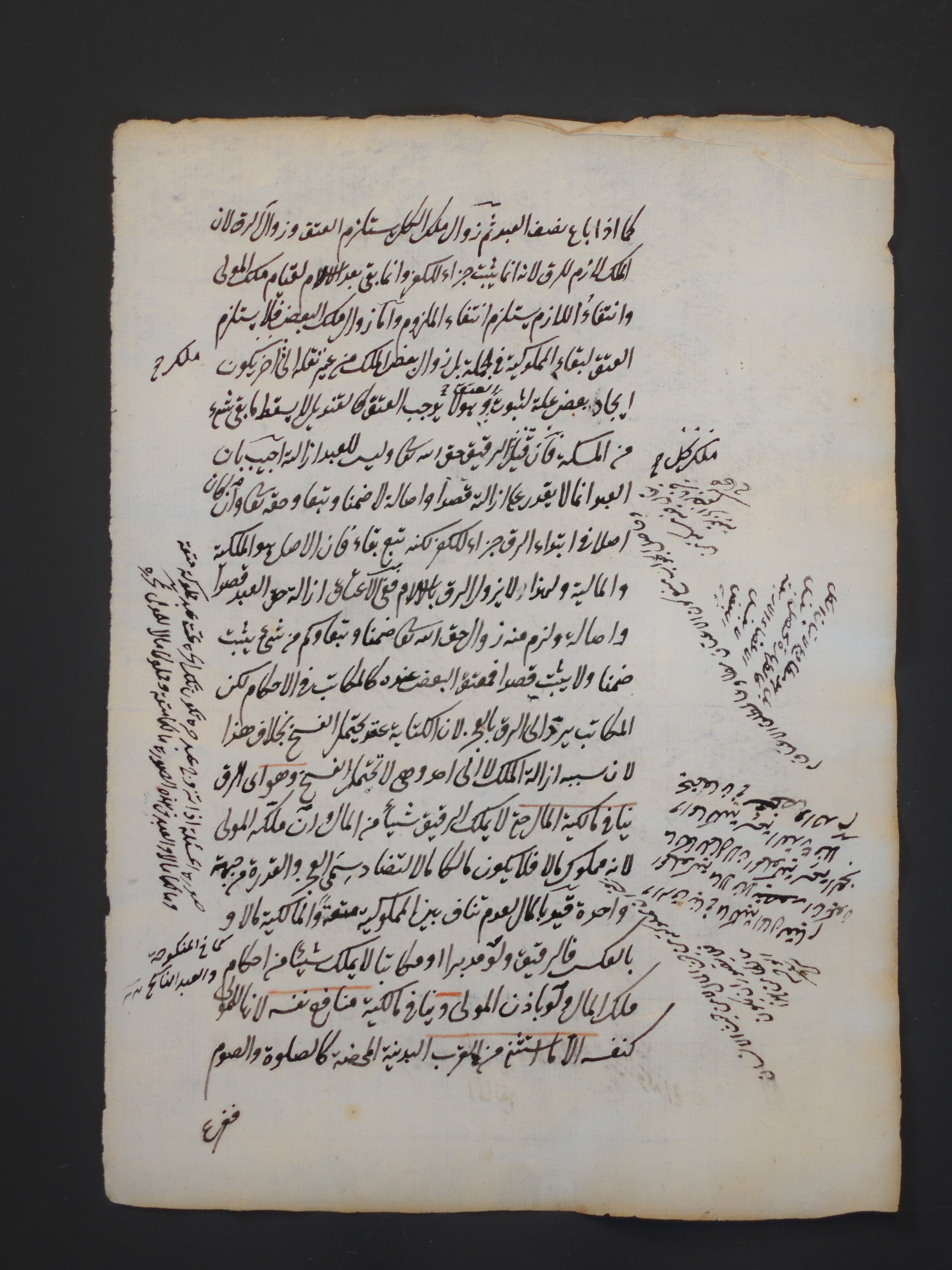ورقة من مخطوط شرح على "متن الغاية والتقريب" لأبي شجاع القرن (2) product image (1)