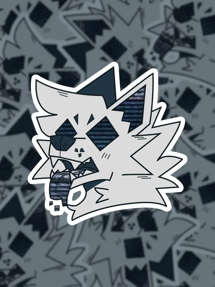glitch.fox Sticker product image (1)