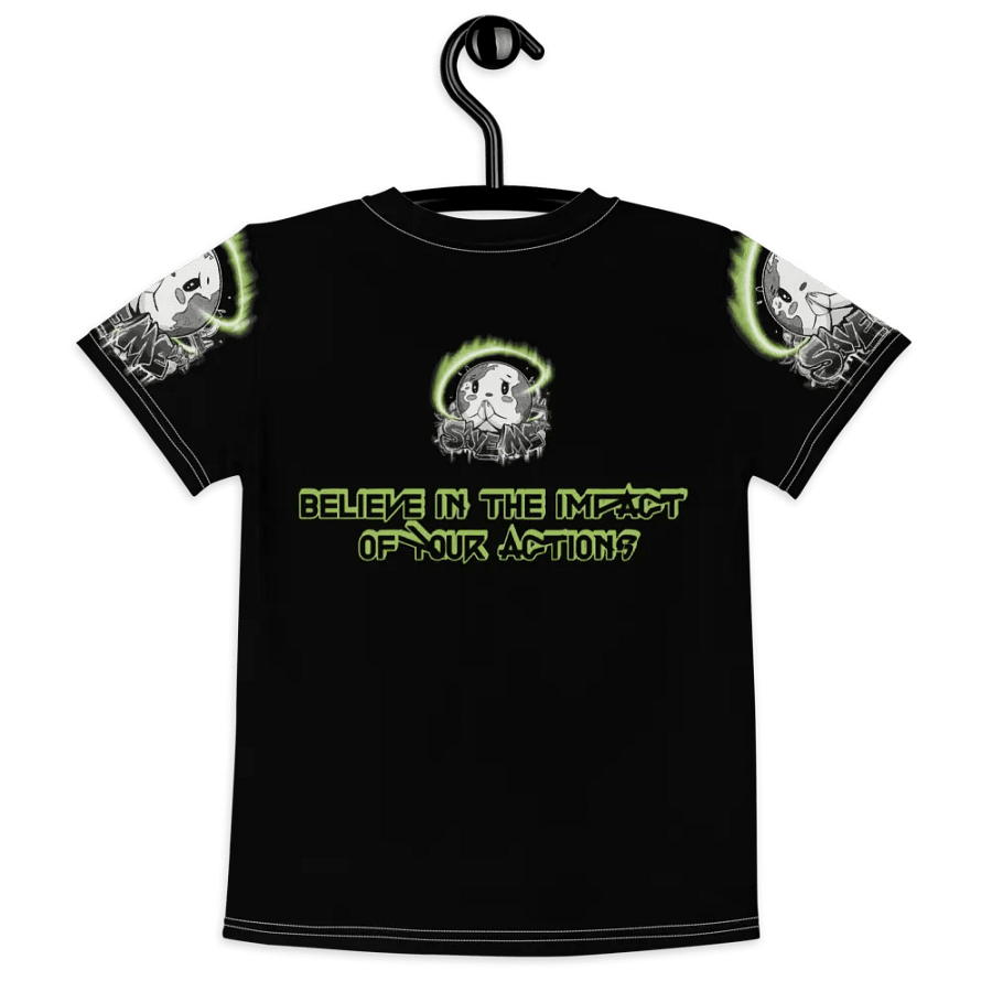 Save Me Kids Crew Neck T-Shirt | Eco-Friendly Style for Young Activists product image (8)