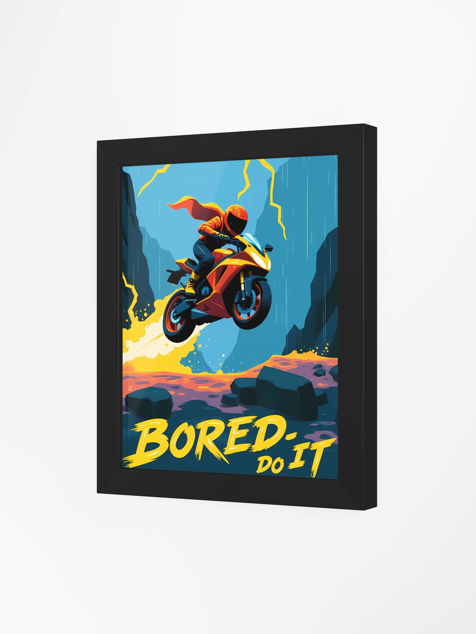 Colorful Moto – Bored Do It Matte Poster product image (41)