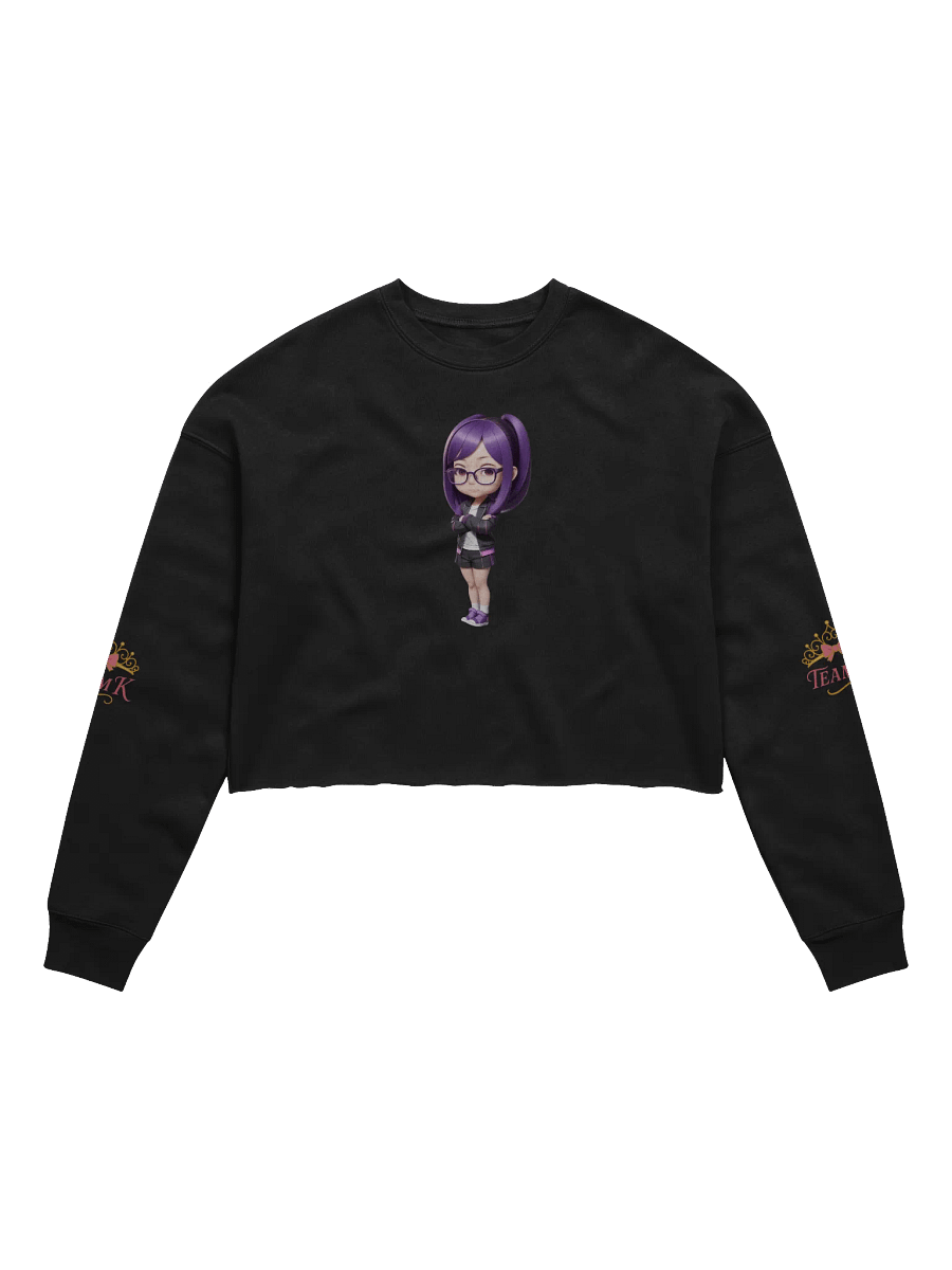 (Purple CHIBI) K Crop Sweatshirt product image (1)