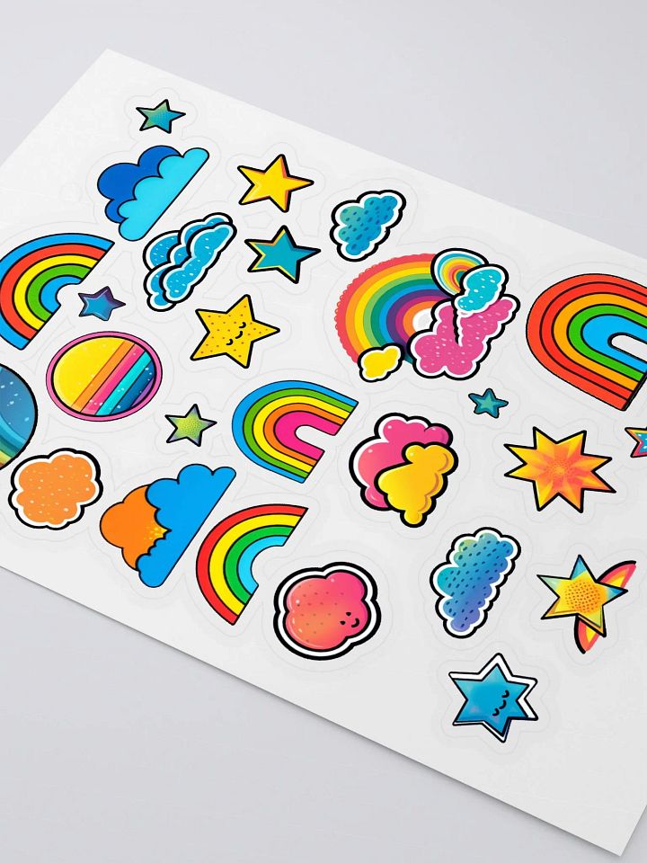 Moon, Stars, and Rainbows Sticker Sheet product image (2)