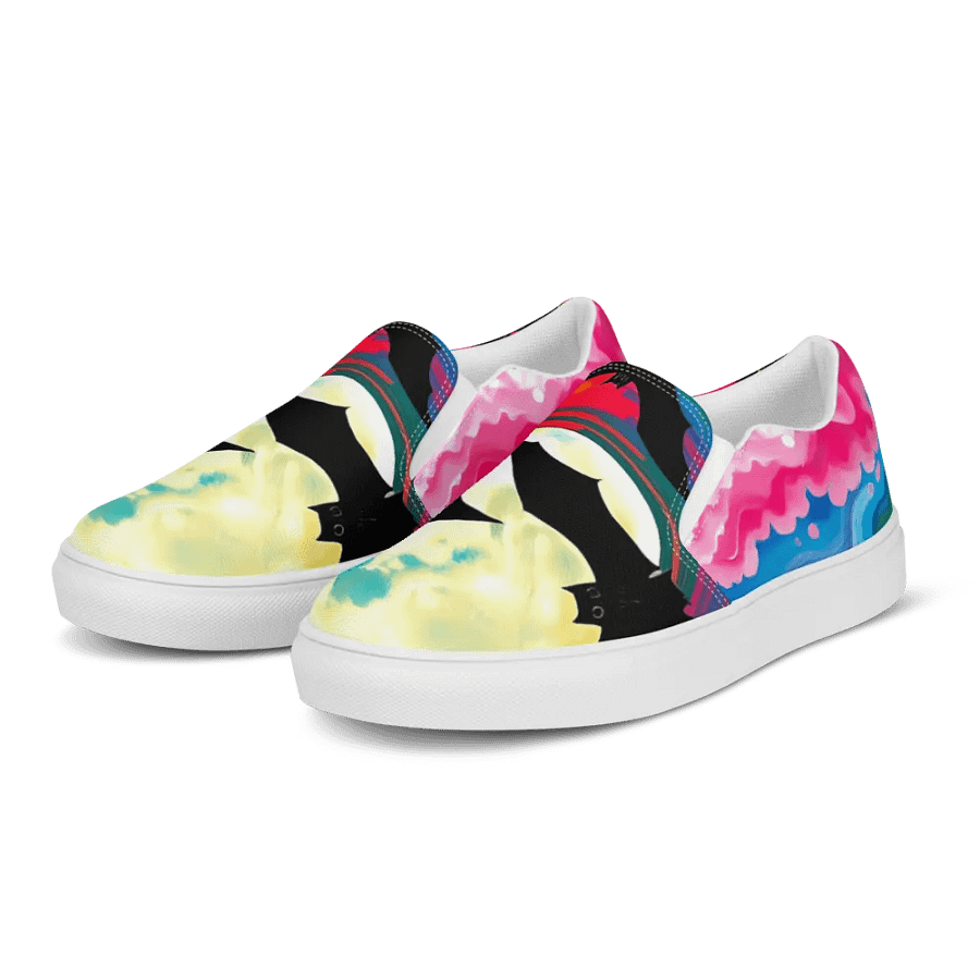 Lunar Dreams Women's Slip-On Canvas Shoes product image (3)