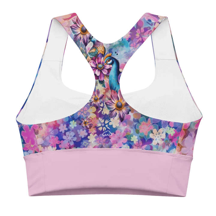 Relax in flowers Recycled Longline Sports Bra product image (1)