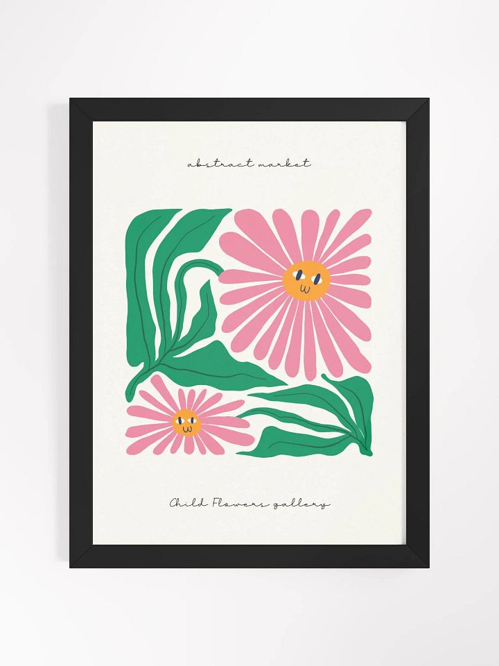 Smiling flowers made the garden glow - Framed Poster product image (1)