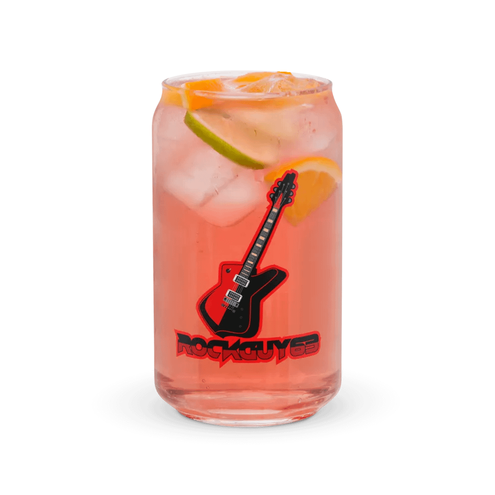 Rockguy Guitar Logo Can Shaped Glass product image (7)