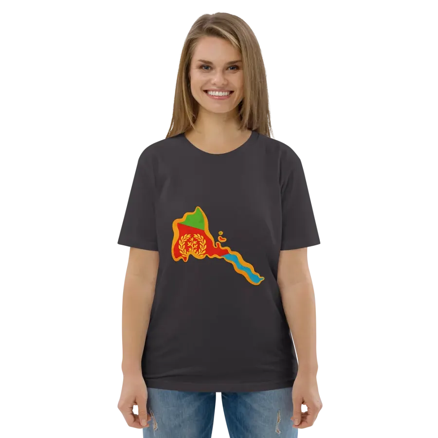 Eritrean Flag Emblem Organic T-Shirt product image (139)