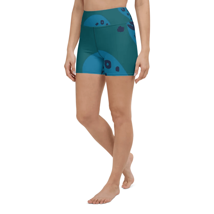 Teal Mirage Yoga Shorts product image (5)