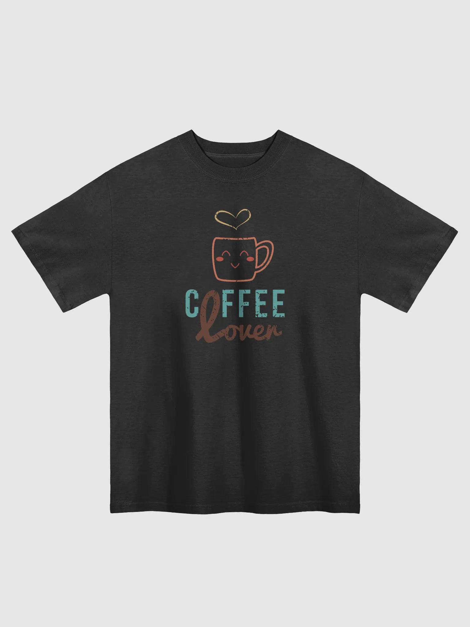 Coffee Lover Oversized T-Shirt by AS Colour 5082 | Premium Faded Tee for Casual Style product image (31)
