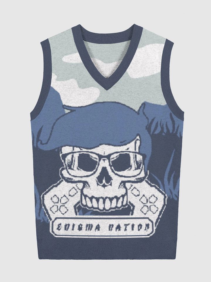 Enigma Nation Knitted V-Neck Vest 35 product image (4)