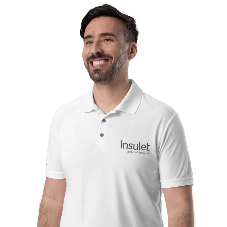 Unisex Insulet Polo Made by Adidas product image (5)