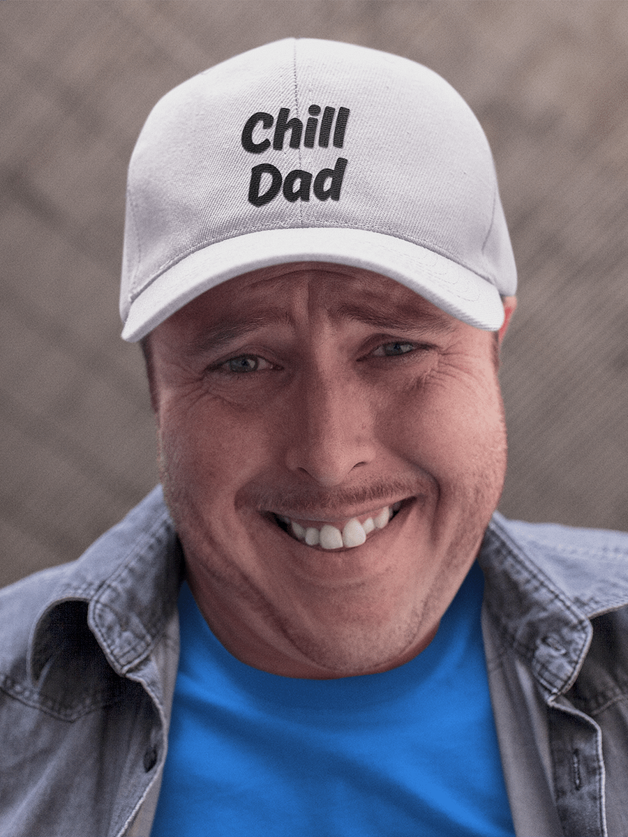 "Chill Dad" Upbeat Cotton Hat product image (1)