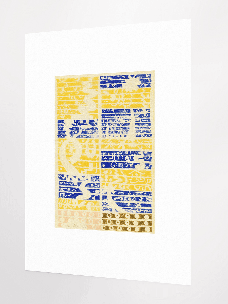 Blue Gold Pink Brown 03.15.90 Print product image (3)
