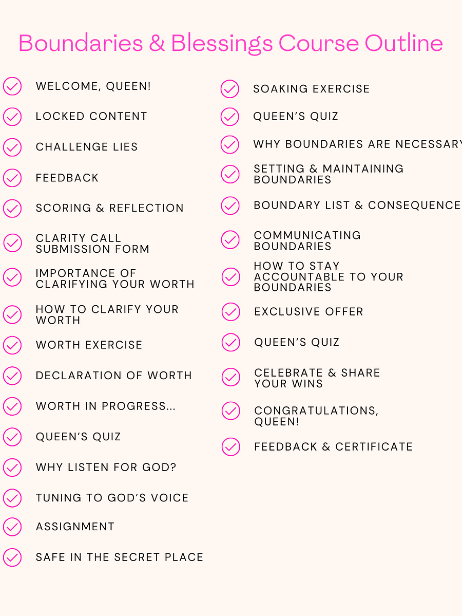 Boundaries & Blessings Course product image (3)