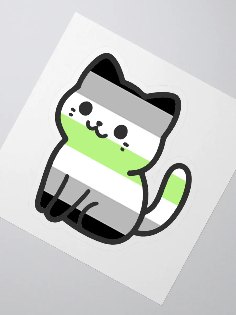 Agender Pride Kitty Sticker product image (2)