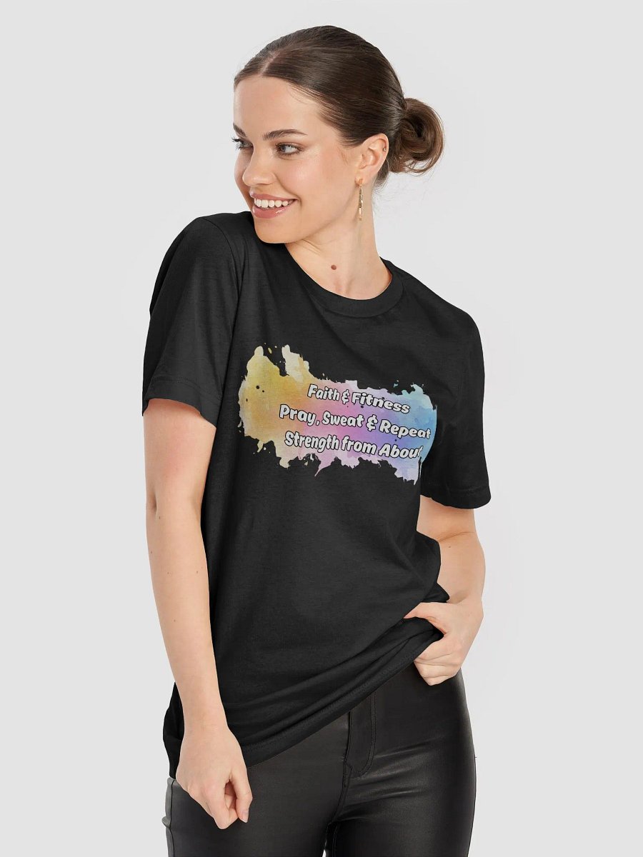 Faith & Fitness Christian Workout - Pray, Sweat & Repeat T-Shirt product image (43)