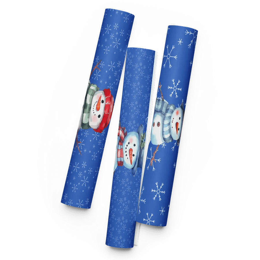 Cheerful Snowman Wrapping Paper Set product image (7)