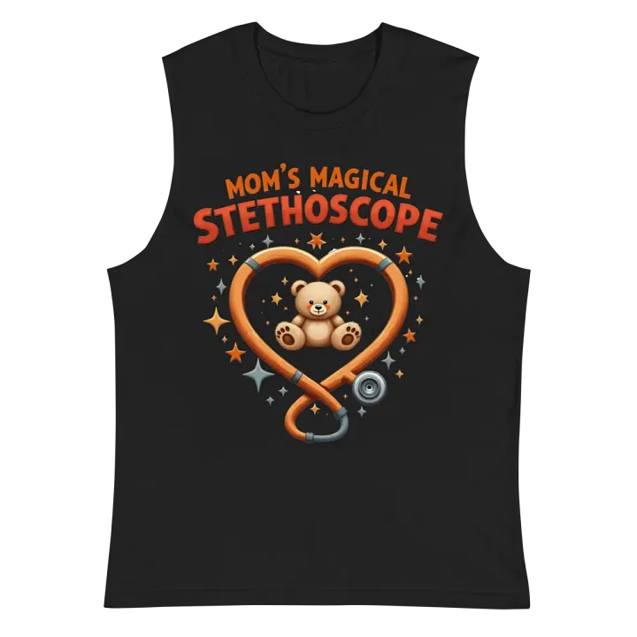 Mom's Magical Stethoscope Heart Muscle Tank product image (3)