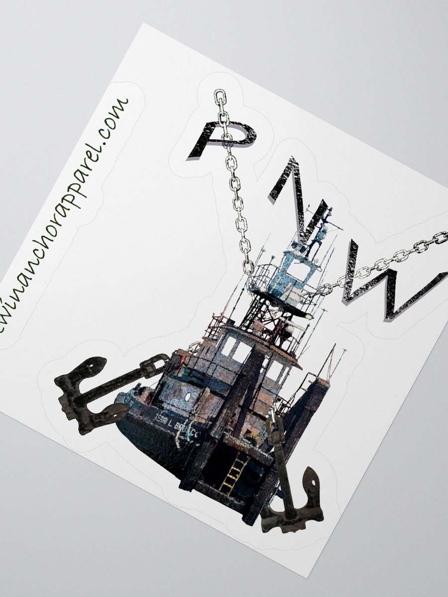 X Ancher Chain PNW - Terri L. Brusco Kiss Cut Stickers product image (2)