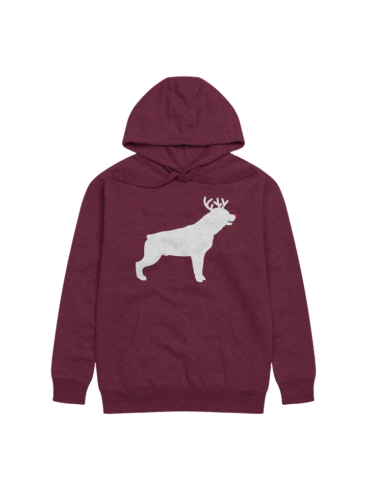 Christmas Red-Nosed Rottweiler Unisex Hoodie product image (4)