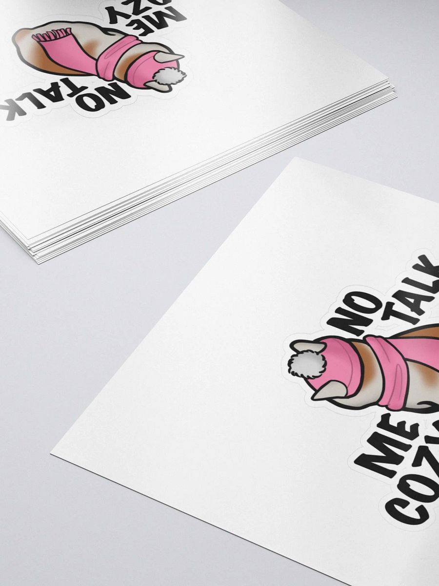 No Talk, Me Cozy (Sticker) product image (5)