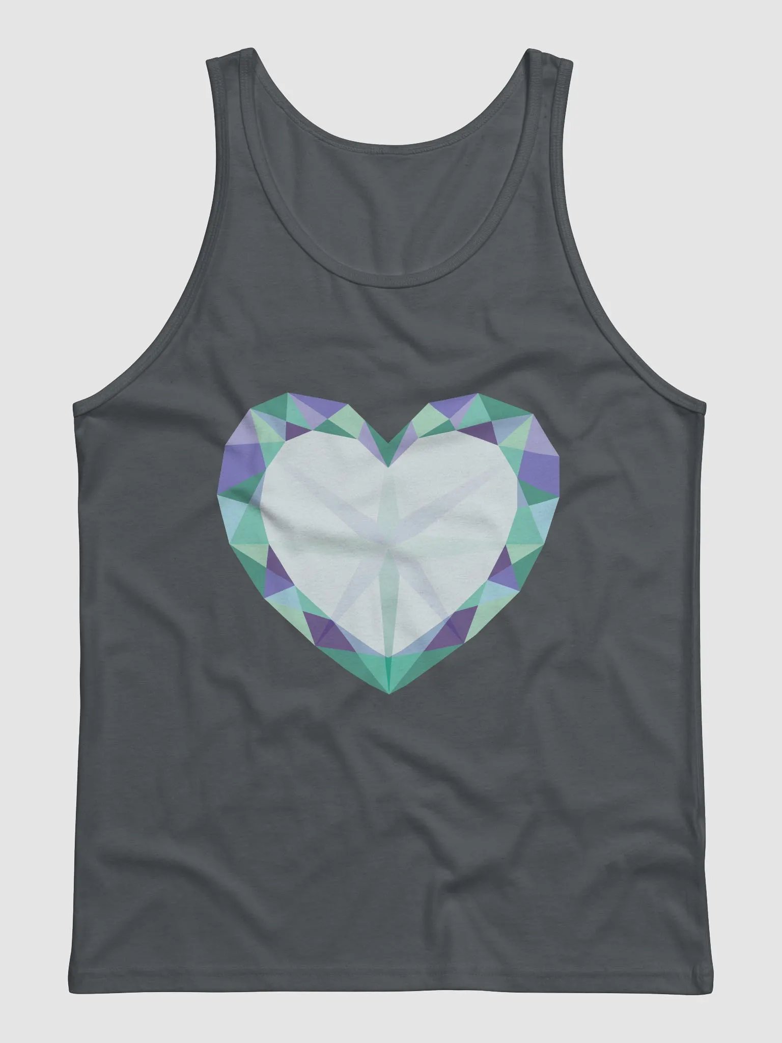 Crystal Heart Gay Pride Tank Top product image (1)