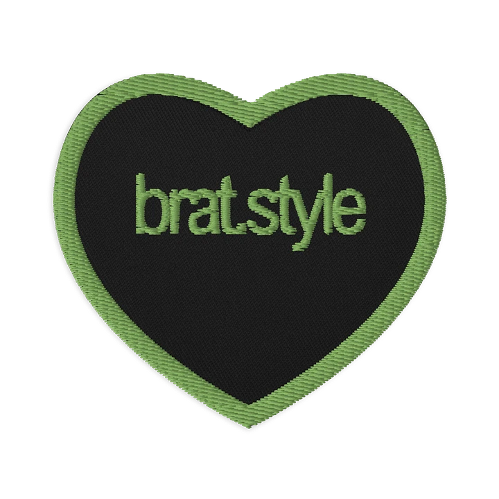 the bratstyle embroidered patch - heart product image (1)