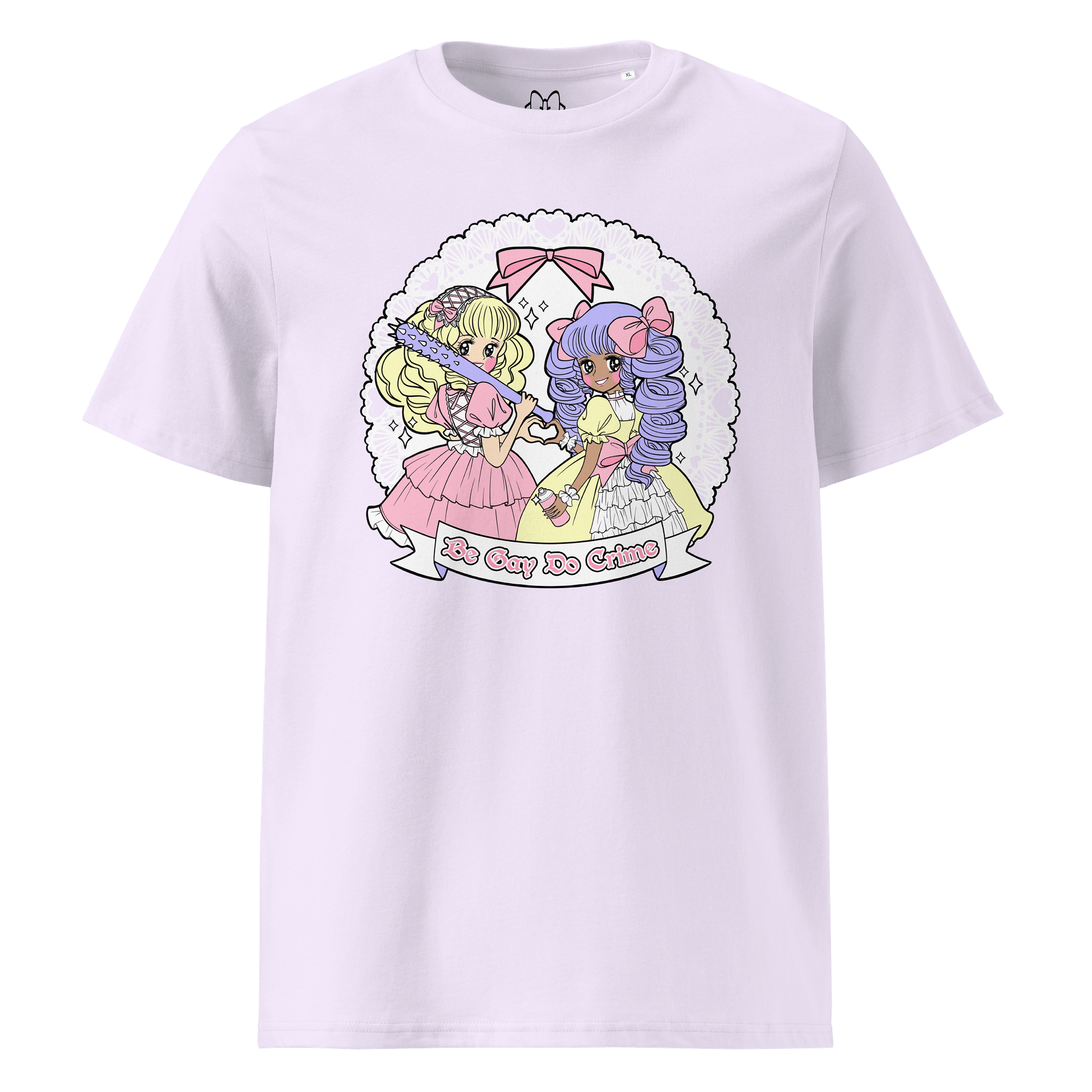 𝑼𝑺𝑨 Be Gay Do Crime (Fairy Kei) organic cotton t-shirt product image (1)