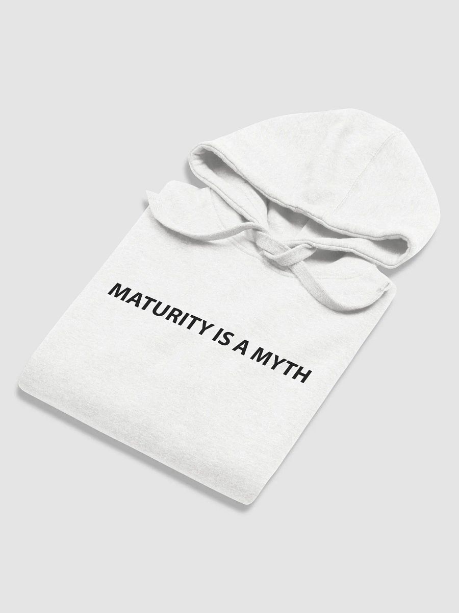 Maturity Is A Myth White Hoodie product image (6)