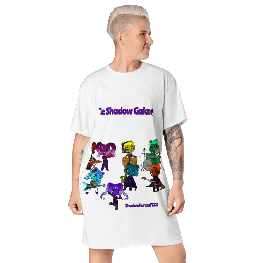 The Shadow Galaxy (Shadow Bear Band) T-Shirt Dress product image (6)
